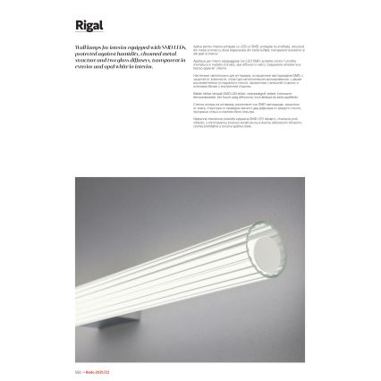 Redo 01-2593 - LED Koupelnové osvětlení zrcadla RIGAL LED/18W/230V 4000K 91 cm CRI 90 IP44 lesklý chrom/bílá
