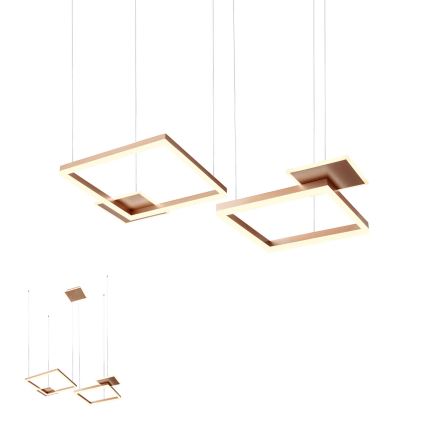 Redo 01-2613 - LED Stmívatelný lustr na lanku SIGUA LED/110W/230V CRI 90 hnědá