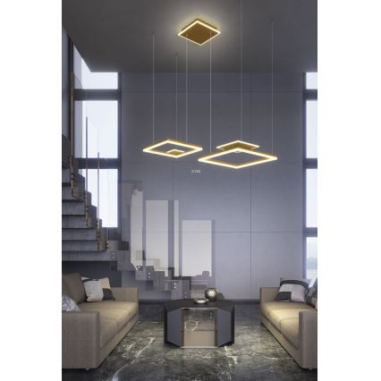 Redo 01-2615 - LED Stmívatelný lustr na lanku SIGUA LED/137W/230V CRI 90 zlatá