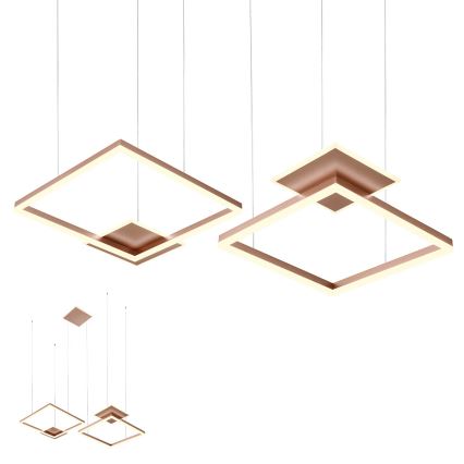 Redo 01-2616 - LED Stmívatelný lustr na lanku SIGUA LED/137W/230V CRI 90 hnědá