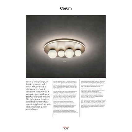 Redo 01-2657 - LED Stropní svítidlo CORUM LED/48W/230V 3000K CRI 90 bílá