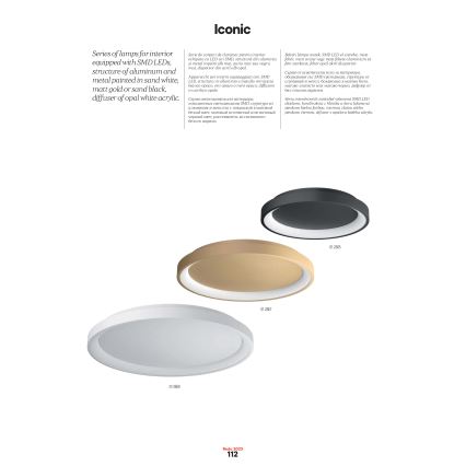 Redo 01-2672 - LED Stmívatelný lustr na lanku ICONIC LED/50W/230V pr. 58 cm bílá