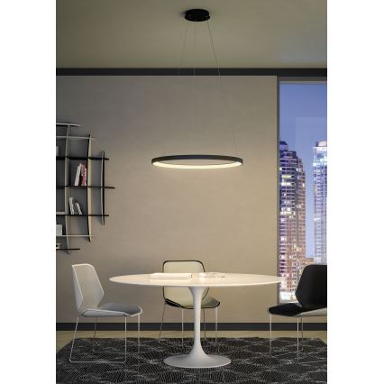 Redo 01-2674 - LED Stmívatelný lustr na lanku ICONIC LED/50W/230V pr. 58 cm černá