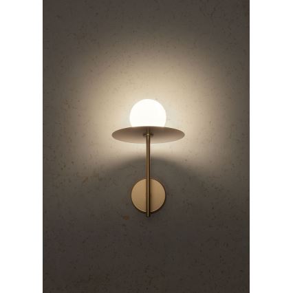Redo 01-2725 - Nástěnná lampa PLATO 1xG9/10W/230V zlatá