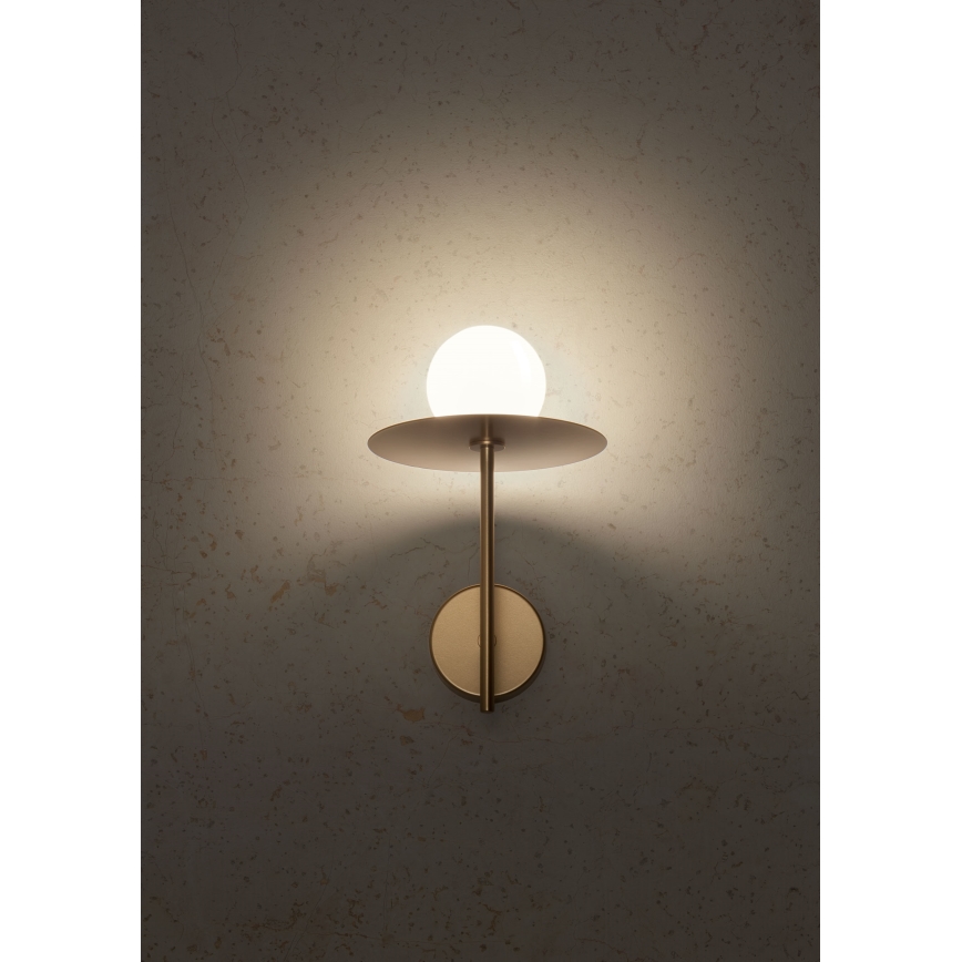 Redo 01-2725 - Nástěnná lampa PLATO 1xG9/10W/230V zlatá
