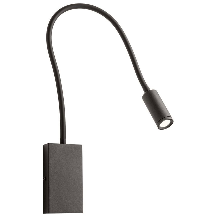 Redo 01-2755 - LED Flexibilní lampička WALLIE LED/3W/230V USB CRI 90 černá