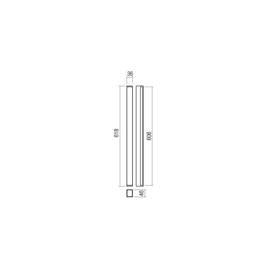 Redo 01-2762 - LED Nástěnné svítidlo PLOT LED/21W/230V 60 cm bílá