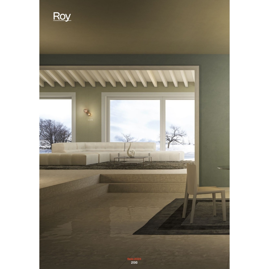 Redo 01-2778 - Nástěnné svítidlo ROY 2xG9/10W/230V