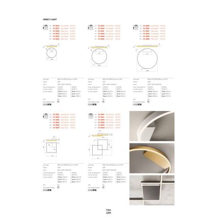 Redo 01-2835 - LED Stmívatelné nástěnné svítidlo FEBE LED/24W/230V zlatá