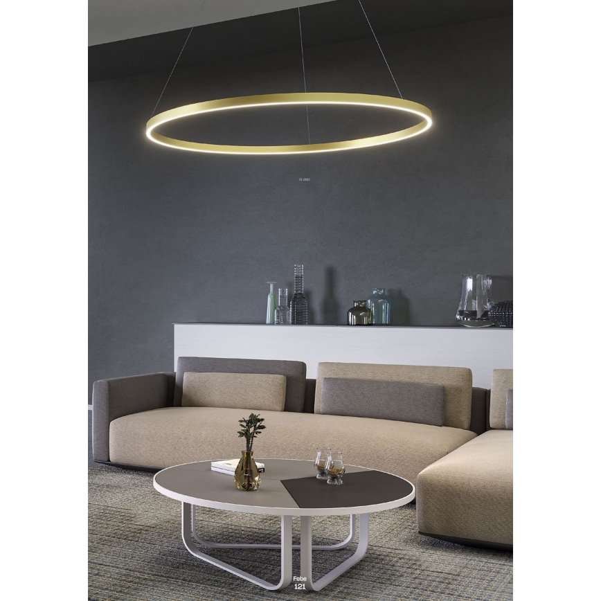 Redo 01-2867 - LED Stmívatelný lustr na lanku FEBE LED/37W/230V černá