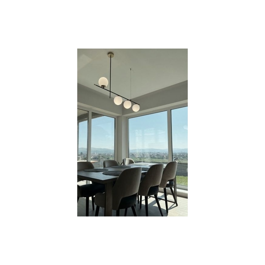 Redo 01-2949 - Lustr na lanku ESSENTIAL 4xE14/28W/230V