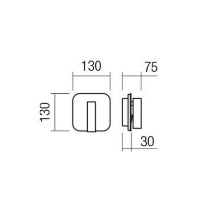 Redo 01-2977 - LED Nástěnné svítidlo QUDA LED/6W/230V + LED/3W 3000K CRI 90 zlatá
