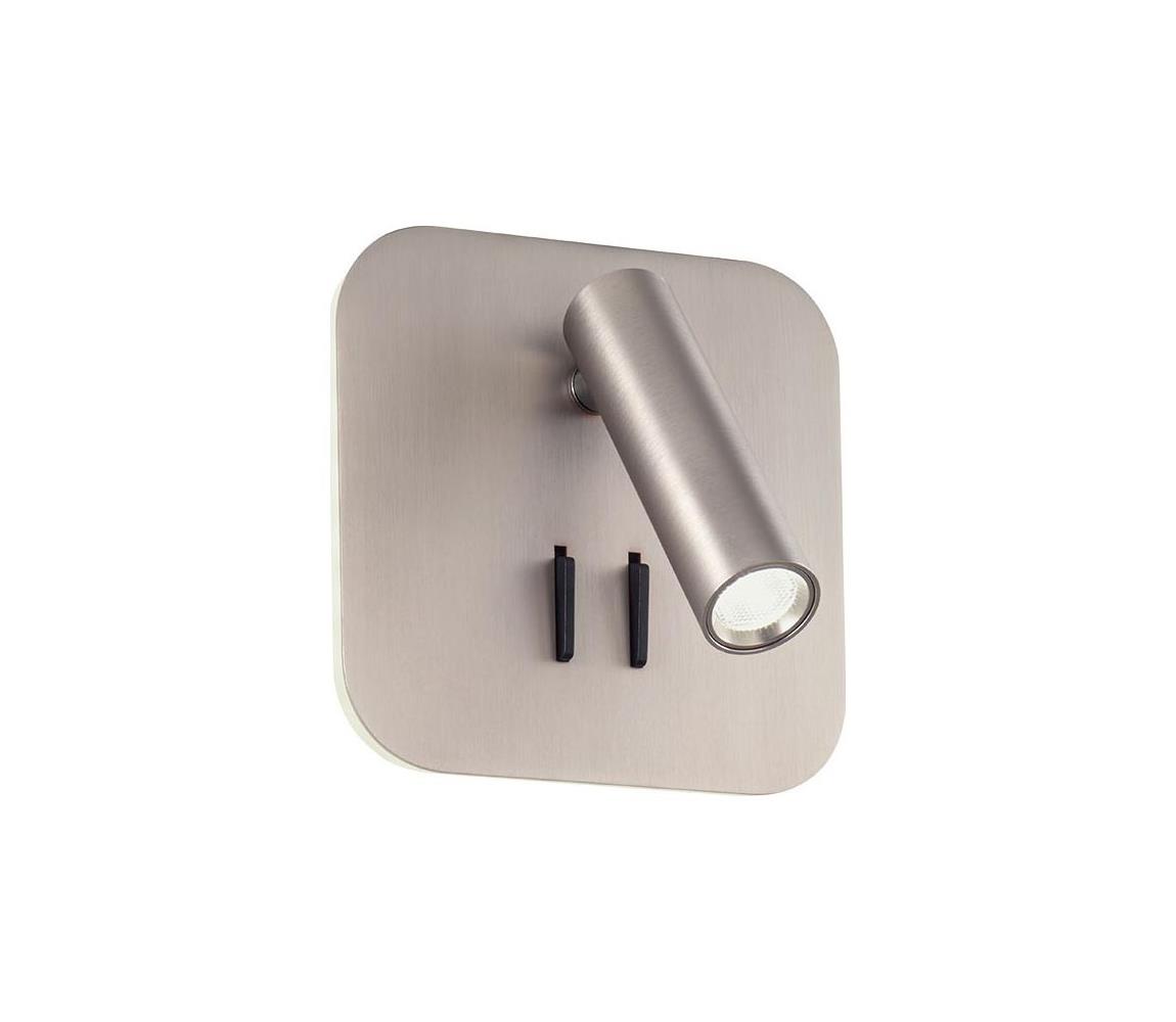Redo 01-2978 - LED Nástěnné svítidlo QUDA LED/6W/230V + LED/3W CRI 90 chrom 01-2978 Matný chrom