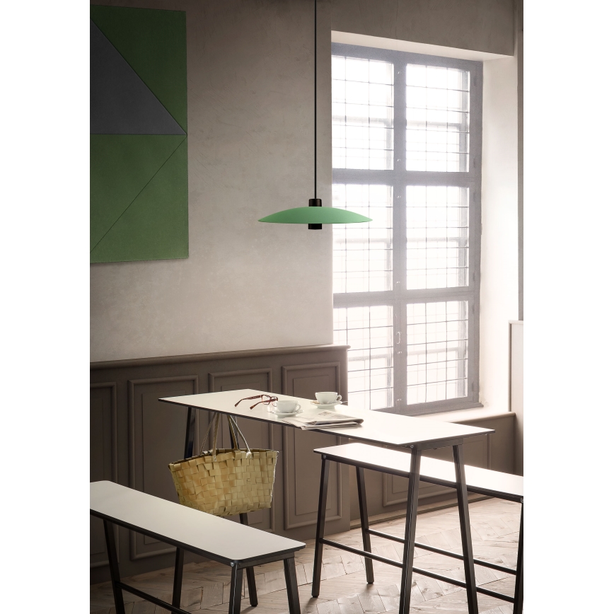 Redo 01-3019 - LED Lustr na lanku LARS LED/14W/230V + LED/10W pr. 60 cm CRI 90 zelená