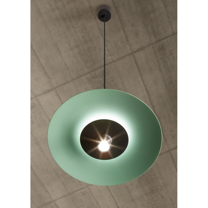 Redo 01-3019 - LED Lustr na lanku LARS LED/14W/230V + LED/10W pr. 60 cm CRI 90 zelená