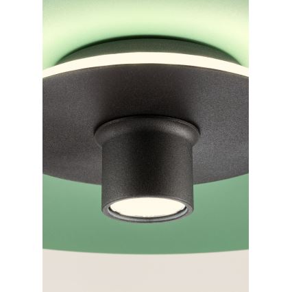 Redo 01-3019 - LED Lustr na lanku LARS LED/14W/230V + LED/10W pr. 60 cm CRI 90 zelená