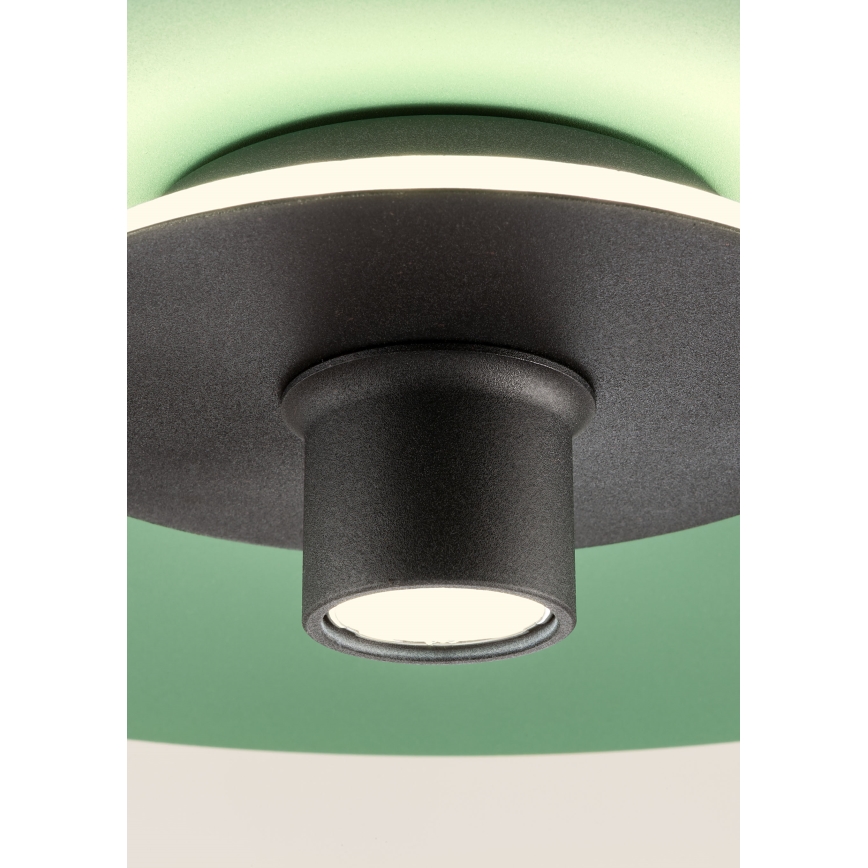 Redo 01-3019 - LED Lustr na lanku LARS LED/14W/230V + LED/10W pr. 60 cm CRI 90 zelená