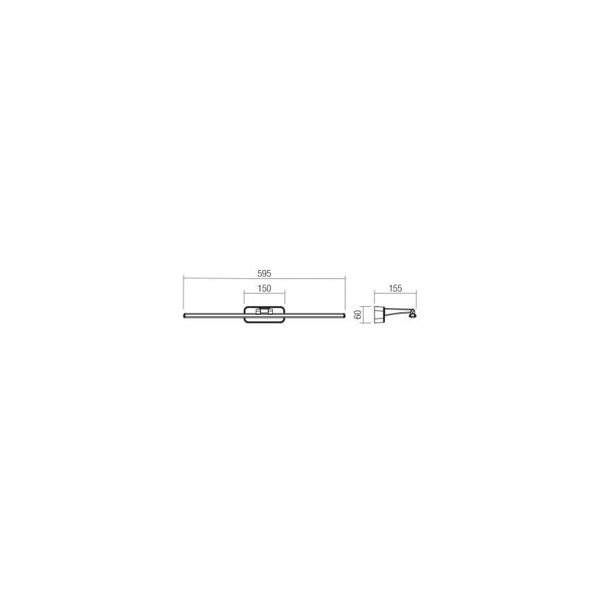 Redo 01-3086 - LED Obrazové svítidlo STEAM LED/12W/230V černá