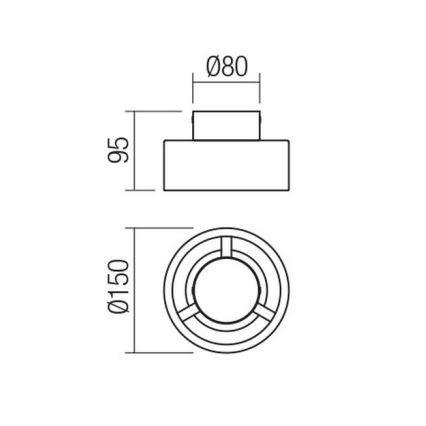 Redo 01-3096 - LED Stropní svítidlo PUNKT LED/6W/230V bílá