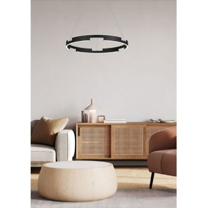 Redo 01-3173 - LED Stmívatelný lustr na lanku CASTLE LED/36W/230V černá