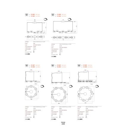 Redo 01-3241 - LED Nástěnné svítidlo SINCLAIR LED/6,5W/230V CRI 93 IP21 zlatá