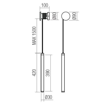 Redo 01-3301 - LED Stmívatelná nástěnná lampa SWING LED/9W/230V 3000/4000K CRI 90 bílá