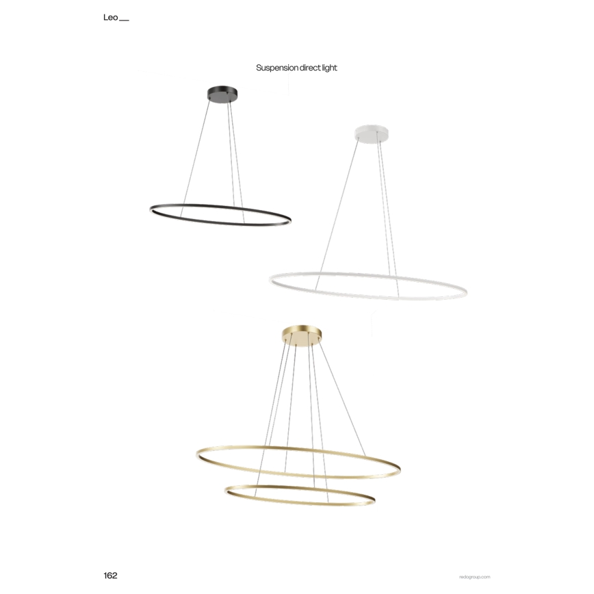 Redo 01-3340 - LED Stmívatelný lustr na lanku LEO LED/67W/230V 3000/4000K CRI 90 bílá