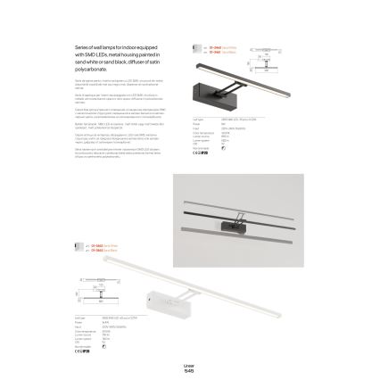 Redo 01-3460 - LED Obrazové svítidlo LINEAR LED/8W/230V 35 cm CRI 92 bílá