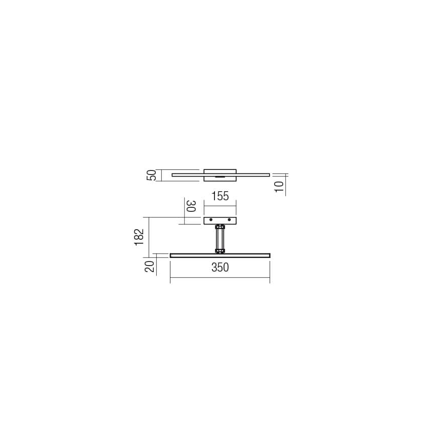 Redo 01-3461 - LED Obrazové svítidlo LINEAR LED/8W/230V 35 cm CRI 92 černá