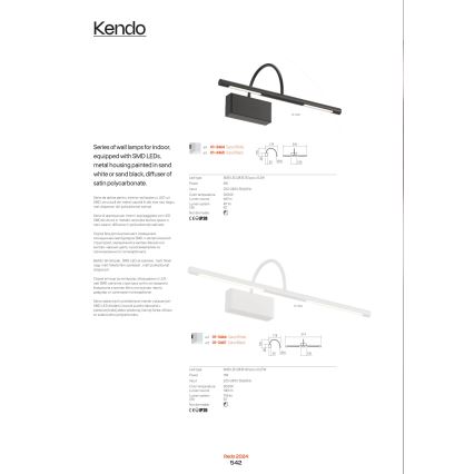 Redo 01-3464 - LED Obrazové svítidlo KENDO LED/6W/230V 34,4 cm CRI 92 bílá