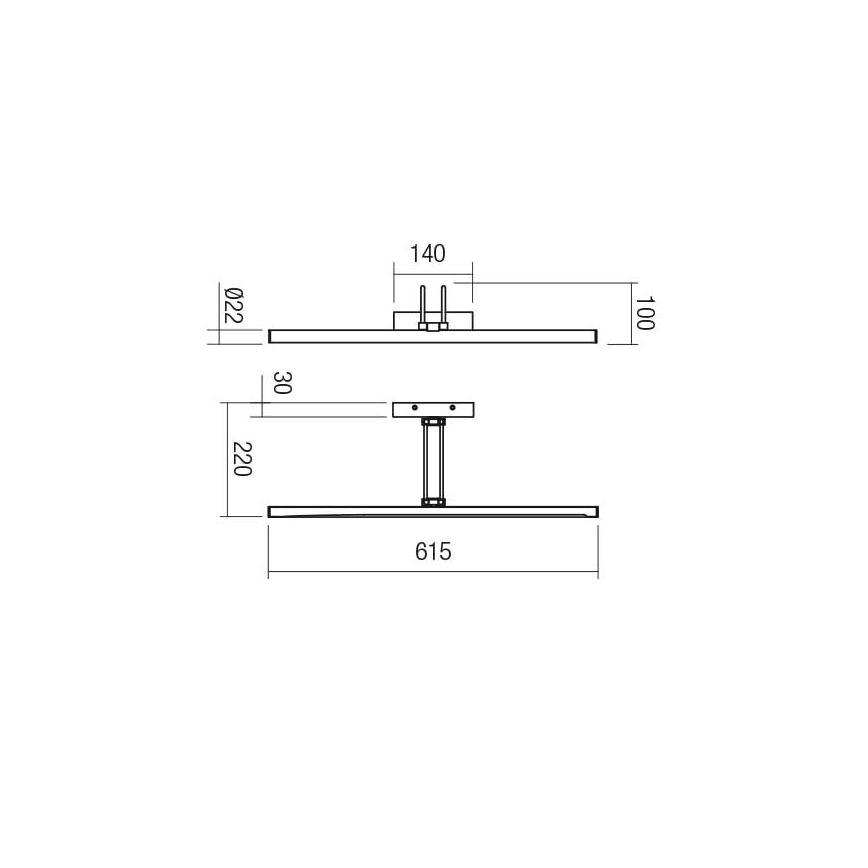 Redo 01-3470 - LED Obrazové svítidlo IKON LED/16,4W/230V 61,5 cm CRI 92 bílá
