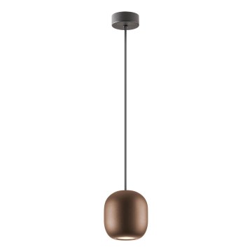 Redo 01-3479 - Lustr na lanku BOOM 1xGU10/10W/230V pr. 12 cm hnědá