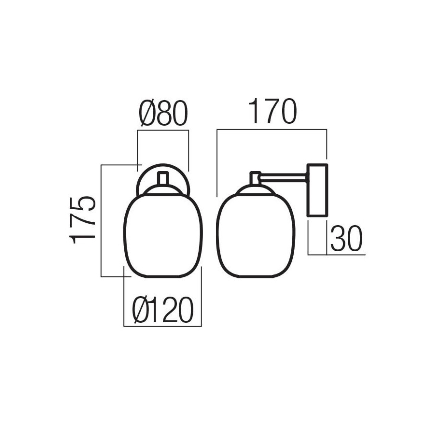 Redo 01-3483 - LED Nástěnná lampa KHADI LED/6W/230V CRI 90 černá/kouřová