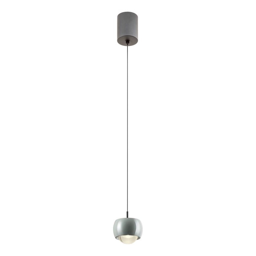Redo 01-3549 - LED Lustr na lanku AVES LED/12W/230V pr. 9,6 cm CRI 90 šedá