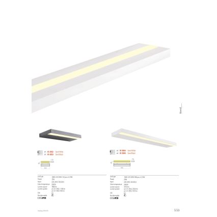 Redo 01-3554 - LED Nástěnné svítidlo SEED LED/30W/230V bílá