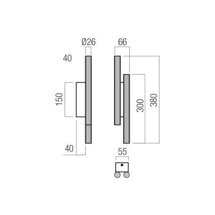 Redo 01-3850 - LED Nástěnné svítidlo NIKOS 4xLED/4W/230V 3000K CRI 90 bílá