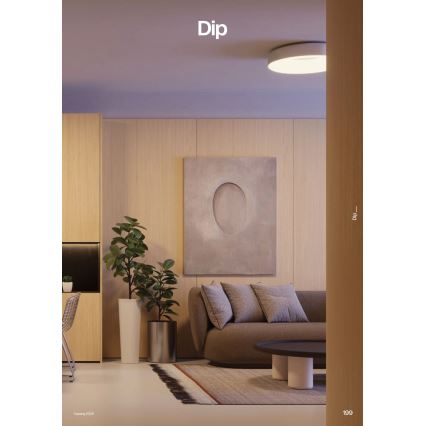 Redo 01-3941 - LED Stropní svítidlo DIP LED/40W/230V 2700/3000/4000/5000/6500K CRI 90 pr. 62,4 cm bílá