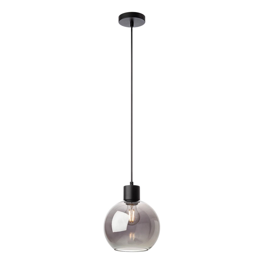 Redo 01-4045 - Lustr na lanku ATLANTIS 1xE27/42W/230V pr. 20 cm černá