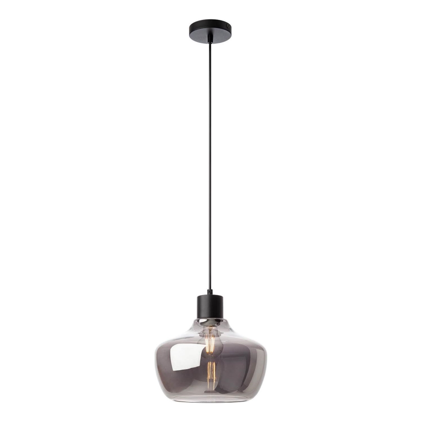 Redo 01-4046 - Lustr na lanku ATLANTIS 1xE27/42W/230V pr. 26 cm černá