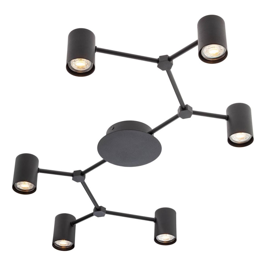 Redo 01-4048 - Bodové svítidlo WEBB 6xGU10/10W/230V černá