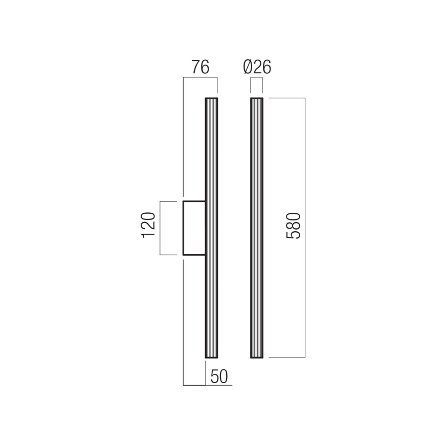 Redo 01-4059 - LED Stmívatelné nástěnné svítidlo NIKOS LED/10W/230V CRI 90 černá