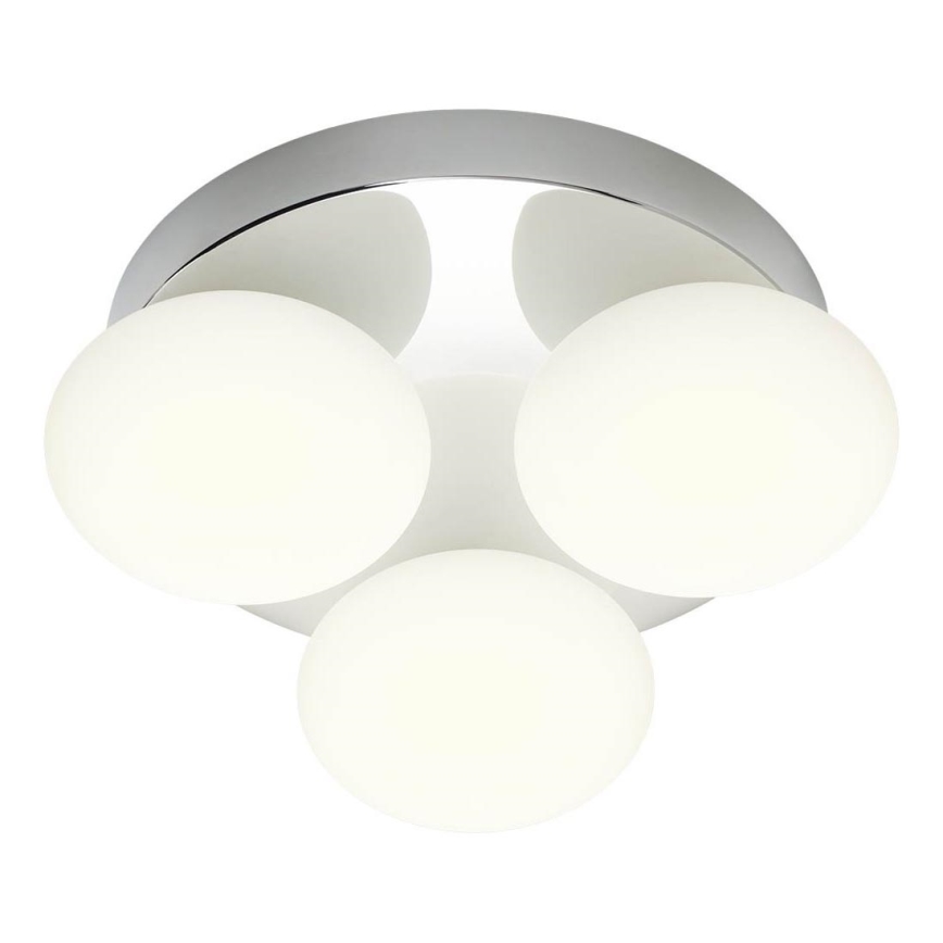 Redo 01-4306 - LED Koupelnové stropní svítidlo OVUM 3xLED/5W/230V 3000/4000K CRI 90 pr. 24 cm IP44 bílá/lesklý chrom