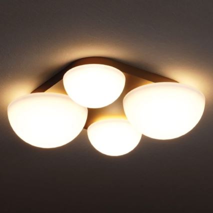 Redo 01-4332 - LED Stropní svítidlo LUMIEN 4xLED/26W/230V 2700/3000K CRI 90 bílá/zlatá