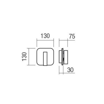 Redo 01-4473 - LED Nástěnné svítidlo QUDA LED/6W/230V + LED/3W CRI 90 bronzová