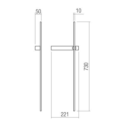 Redo 01-4672 - LED Nástěnné svítidlo TANGENT LED/6W/230V 2700/2850/3000K CRI 90 zlatá