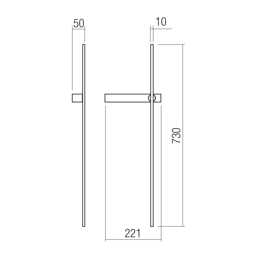 Redo 01-4673 - LED Nástěnné svítidlo TANGENT LED/6W/230V 2700/2850/3000K CRI 90 černá