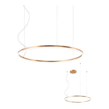 Redo 01-4877 - LED Stmívatelný lustr na lanku ORBIT LED/55W/230V 2700/3000K bronz