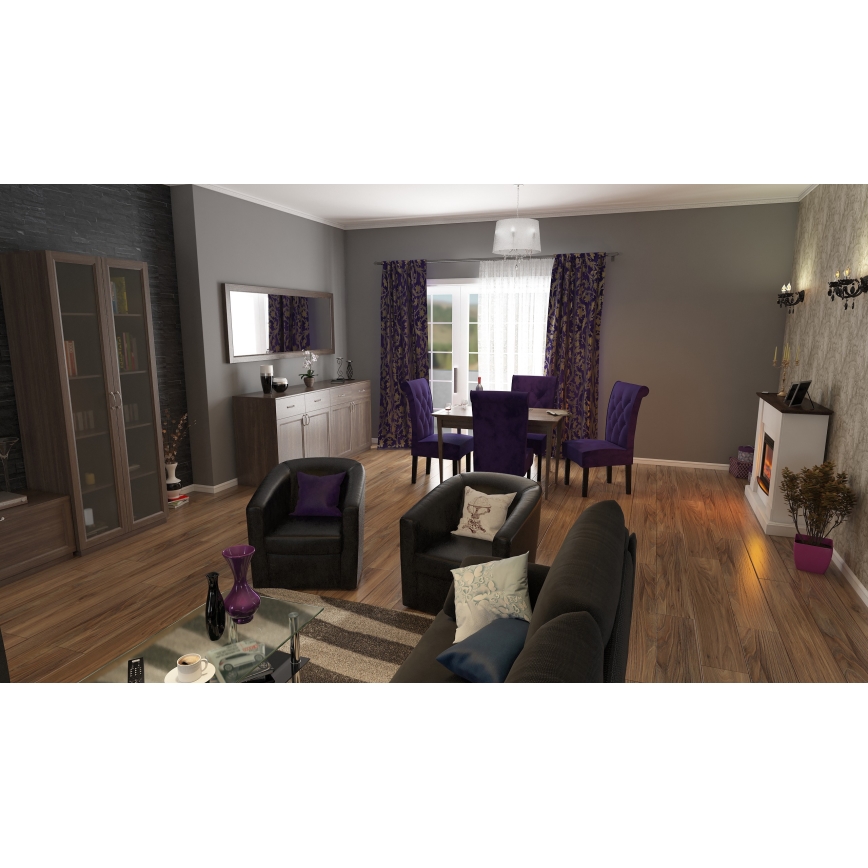 Redo 01-642 - Křišťálový lustr na řetězu GIORGIA 3xE14/28W/230V