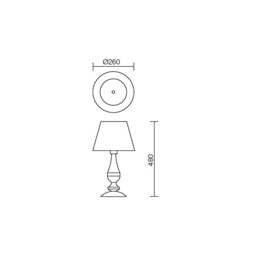 Redo 02-713 - Stolní lampa FABIOLA 1xE27/28W/230V