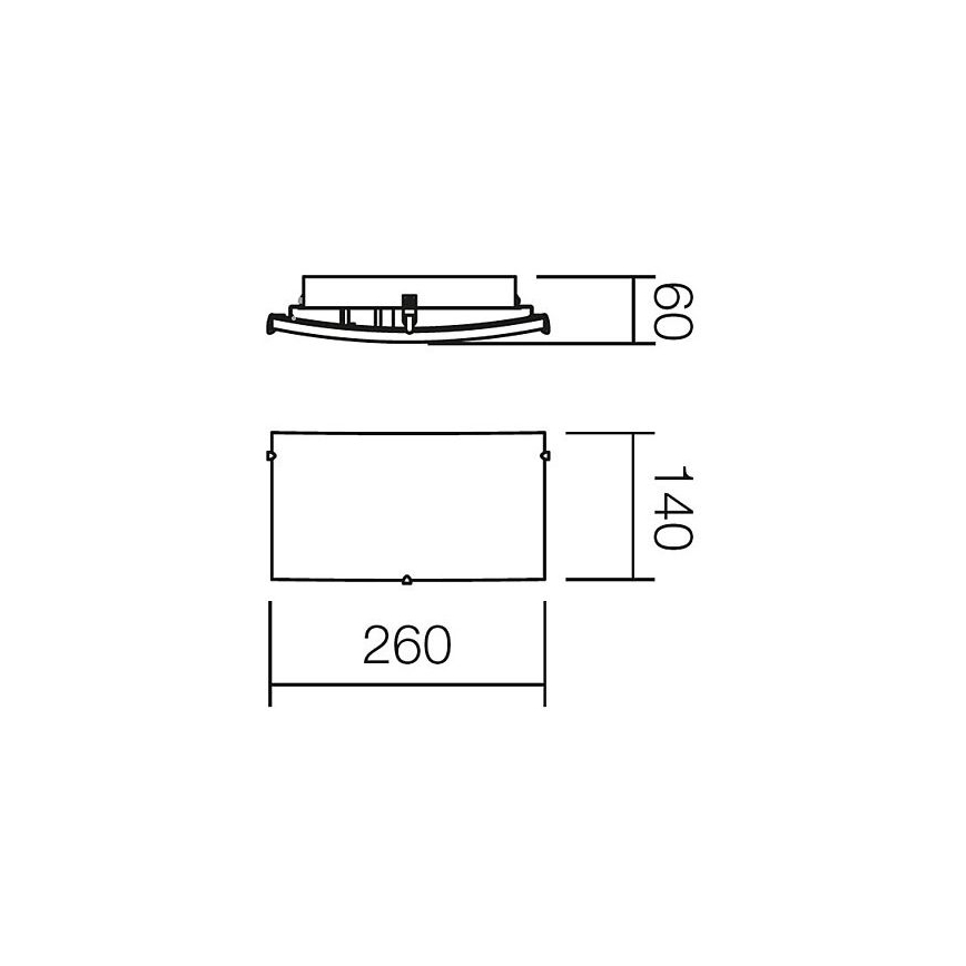 Redo 05-816 - Nástěnné svítidlo NOTES 1xE27/42W/230V bílá